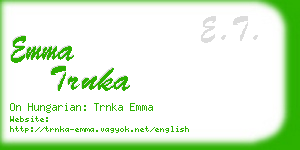 emma trnka business card